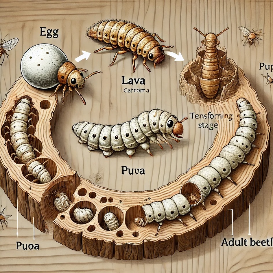 Ciclo de vida de carcoma